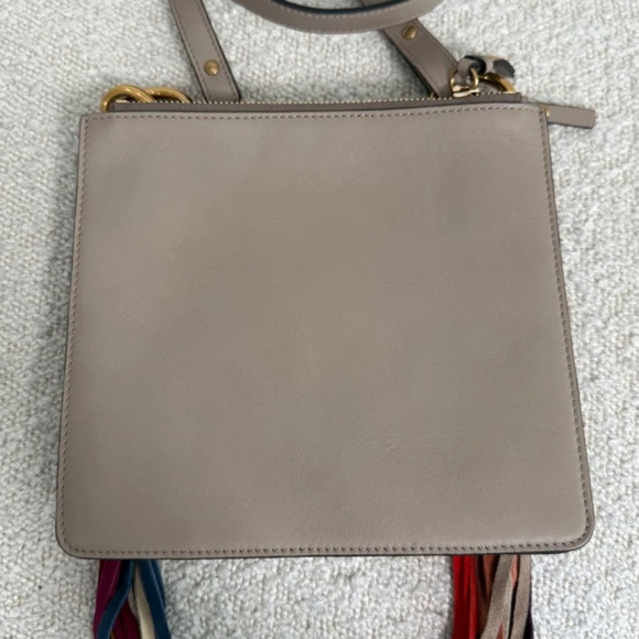 Chloé Jane Small Tassel-Trim Leather Crossbody Bag - Picture 10 of 16